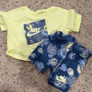 Nike Light Yellow Logo Tee